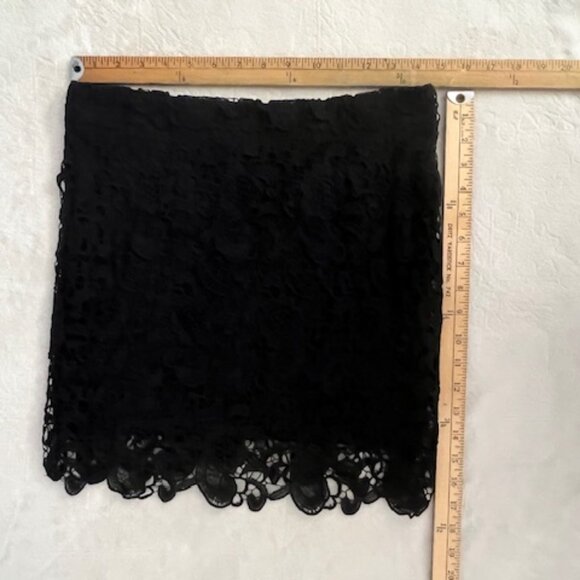 Black Lace Mini Skirt NWT Med Holiday Glam Fairy Dark Romantic Dark Feminine - Picture 4 of 4